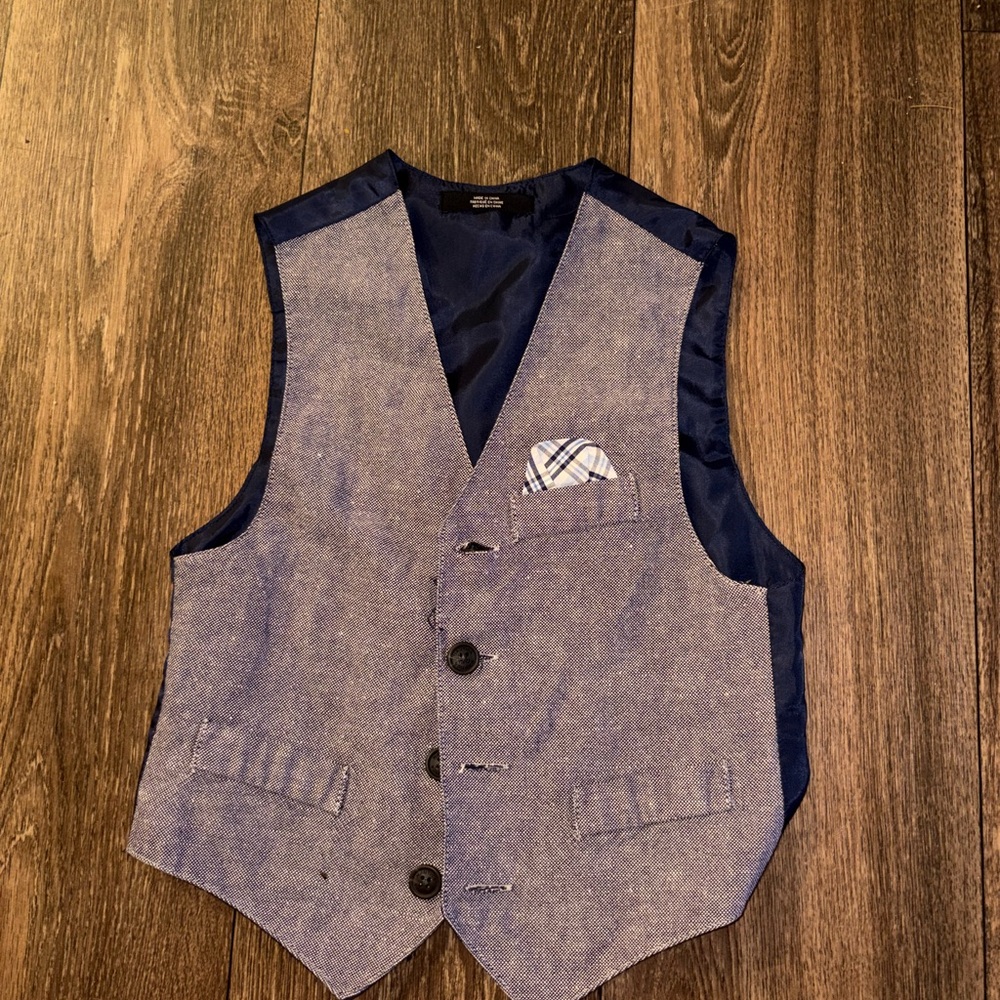 Nautica Kids Blue Button Down Vest